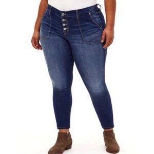 Torrid Dark Blue Skinny Jeans